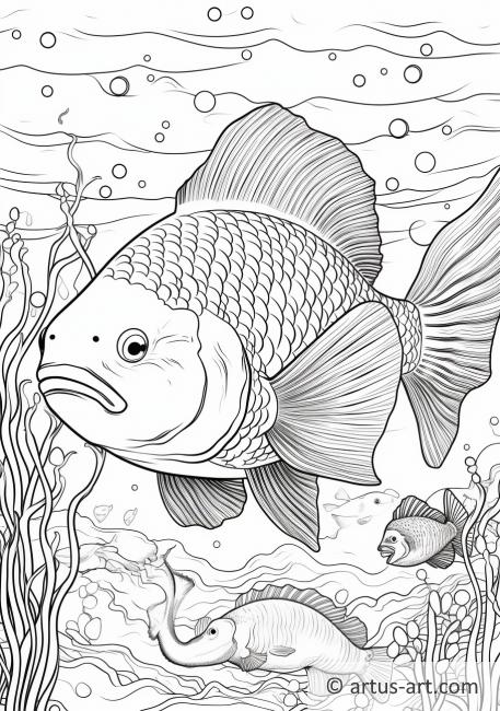 Ocean Sunfish Coloring Page For Kids